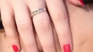 BBW Goth Girl Rubs Wet Pussy and Cums