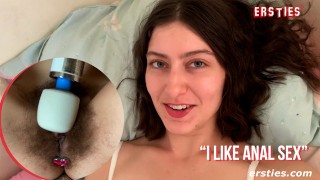 Ersties – Fox Inserts an Anal Plug Before Masturbating