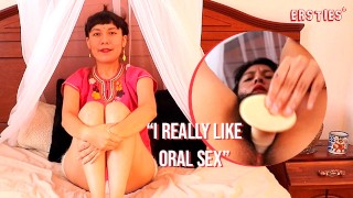 Ersties – Mexican Anahi Toys Her Hairy Pussy With a Dildo