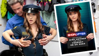 Fake Cop Shoplifter Was Hoping The Loss Prevention Officer Would Have A Small Cock – Shoplyfter