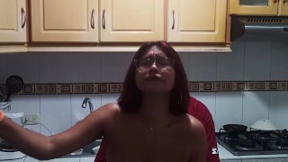 My boyfriend fucks me on all fours and fills my pussy with milk