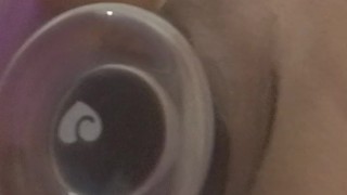 Need some relief, so used both dildos on myself. Double penetration pussy and pussy and ass