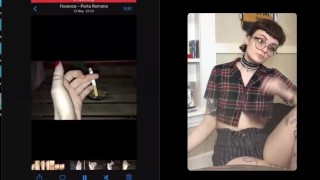 spinning a cigarettte in italy