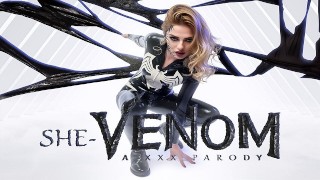 Today Naughty Bosom Mina Von D As She-Venom Come For You To Cum Together
