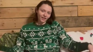 XXXmas Solo Sticky Pussy Fingering Tease