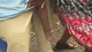 Huge! Big Black Dick Flash in Public Bus Stop